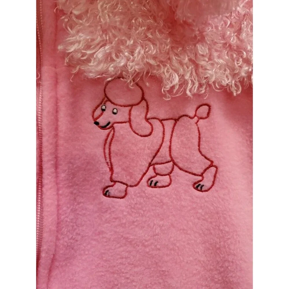 Toddler Pink Poodle Hooded Costume Outfit